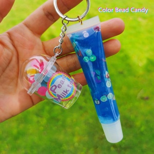 <strong>Vegan</strong> Clear Kids Keychain Your Logo Containers Ready Made Glossy Vendor Tropical <strong>Bulk</strong> Strater Kit Sweet Candy Lip Gloss - Product Image 5