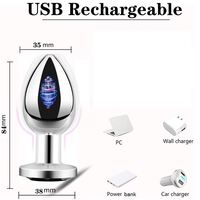 Vibromasseur anal en acier inoxydable vibrant en métal pour couple masculin, masseur de prostate sans fil à 10 fréquences, jouets sexuels anaux