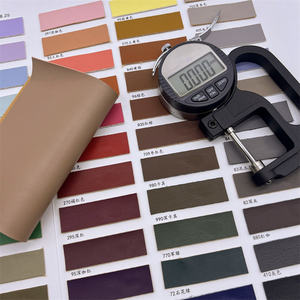 Cuero sintético sólido <span class=keywords><strong>grueso</strong></span> 1,2 MM hojas de vinilo de grado marino PU suave tela de cuero sintético de imitación para lazos pendientes artesanía DIY - Product Image 2