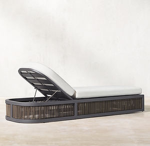 Chaise longue de luxe pour piscine côté personnalisé chaise longue d'hôtel chaise longue en aluminium corde tissage chaise longue chaise pour la plage - Product Image 4