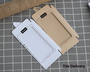 Best-seller Vente en gros quantité minimale de commande bas étui de protection intelligent en papier kraft brun blanc pour téléphone portable Boîte d'emballage avec insert en plastique - Product Image 3