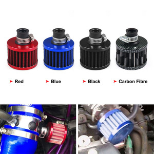 High Quality 12mm <b>Mushroom</b>-Shaped Carbon Air Intake Filter Engine <b>Oil</b> Filter for Cars Air Filter Modification - Product Image 5
