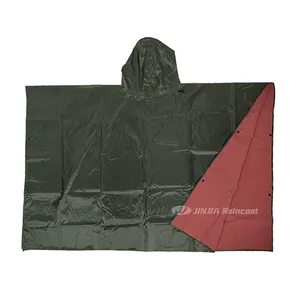 Poncho de PVC de tela Ripstop reutilizable con logotipo personalizado, capa de lluvia impermeable para exteriores, abrigos impermeables duraderos para un viaje para niñas lluviosas