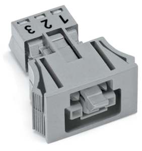 ขั้วต่อไฟฟ้าแบบเสียบได้ รุ่น 890-743 สำหรับเต้ารับแบบ Snap-in ของ <span class=keywords><strong>Wago</strong></span>; 3 ขั้ว; รหัสสินค้า B; 1.<span class=keywords><strong>50</strong></span> ตร.ม.; สีเทา - Product Image 2