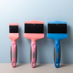 両面ソフトコームペットヘアトリマー犬のブラシヘアファーグルーミング脱落クリーニングマッサージコームヘアリムーバー犬のアクセサリー - Product Image 2