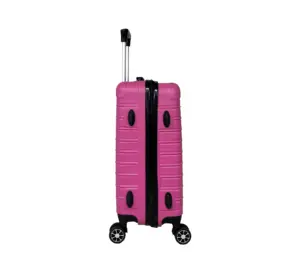 Fabriek Aangepaste Mode Stijl Roze Abs 3 Stuks Lichtgewicht Koffer Set Nieuw Model Uitbreidbaar Handbagage Sets Voor Meisje