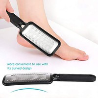 Outils de soin des pieds de pédicure professionnelle en acier inoxydable lime à pied épurateur râpe à talon râpe dure peau morte dissolvant de callosités utilisation des ongles