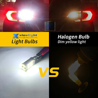 RGB Multicolor foco bombillo T10 158 45SMD led luces LED T10 para automotivo