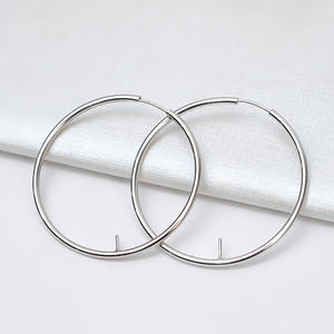 Boucles d'oreilles longues en argent S925 de style européen et américain, avec coquillage et grande perle, modèle 1208, accessoires de perles DIY, modèle doré - Product Image 1