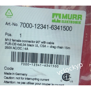 Câble MURR ELECTRONIK 7000-12341-634wbr3000 Neuf en boîte (9700480 Neuf en boîte) - Product Image 4