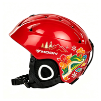 Casque de ski et de snowboard MOON MS86 pour enfants et adultes, construction en PC moulé, homologué CE ASTM, léger, protecteur, hiver, plusieurs tailles