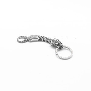 yunnique Stainless Steel Dragon Head Keychain <b>Chain</b> Pendant Unisex Gift Jewelry Accessory - Product Image 4