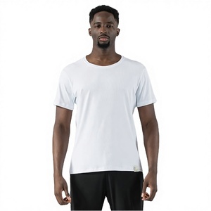 Camiseta Deportiva de Algodón para Hombre, Talla Estadounidense Personalizada para Proveedores, 60% Algodón, 40% Poliéster, Tejido Atlético, Estampado Liso, Teñido, Dri-Power - Product Image 3