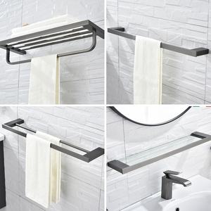 Hotel Pistola <span class=keywords><strong>Grigio</strong></span> 304 In acciaio inox <span class=keywords><strong>accessori</strong></span> per il <span class=keywords><strong>bagno</strong></span> <span class=keywords><strong>set</strong></span> - Product Image 2