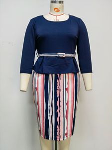Nuevo Vestido <span class=keywords><strong>de</strong></span> Trabajo para <span class=keywords><strong>Mujer</strong></span> Talla Grande 6XL, Trajes <span class=keywords><strong>de</strong></span> <span class=keywords><strong>Mujer</strong></span>, Vestidos Elegantes <span class=keywords><strong>de</strong></span> Oficina con Cinturón - Product Image 6
