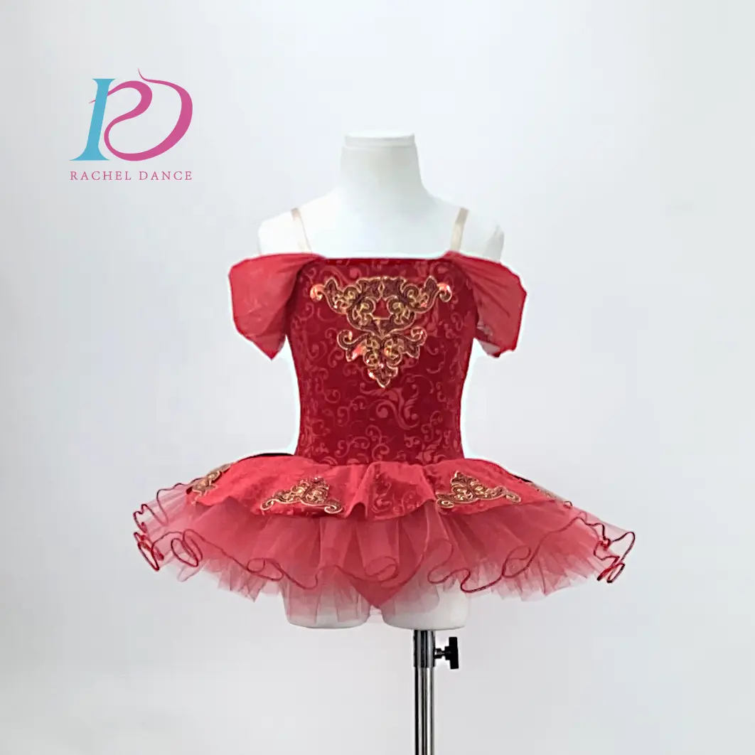 ילדים בנות רסיטל ריקוד תלבושות ריקוד טוטו dancewear ביצועים תחרות