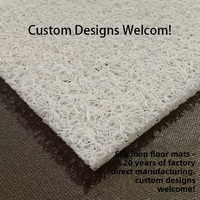 Tapis de sol en PVC à boucles épaisses, personnalisable avec logo, anti-dérapant et anti-poussière, idéal pour l'intérieur de voiture, la maison, l'entrée et le hall – Vente chaude