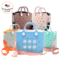 Nouvel Arrivage Sac Fourre-tout Femme Léger et Rafraîchissant en EVA avec Bandoulière – Design Perforé