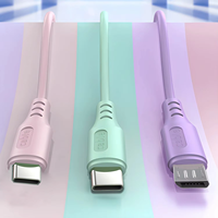 Câble USB de charge rapide 3-en-1 en silicone liquide pour iPhone et Android – Offre spéciale à prix réduit