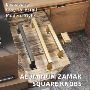 Bathroom Cabinet Handles and <strong>Knobs</strong> <strong>Square</strong> Cabinet Pulls - Product Image 3