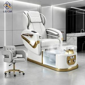 Fauteuil de pédicure en cuir PU souple personnalisé avec cadre de support stable et spa pour les pieds, idéal pour salon de <span class=keywords><strong>massage</strong></span> haut de gamme et de détente - Product Image 5
