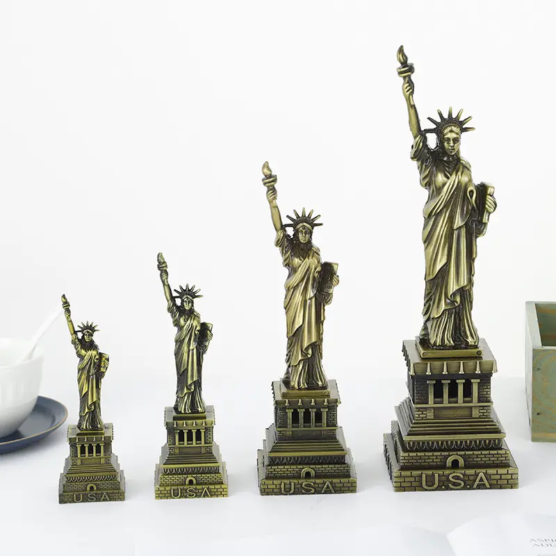 Vintage Haus und Garten Dekoration Metall Sammlerstücke Reise Souvenirs von New York Die Freiheits statue Modell für Familien