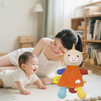 Jouets en peluche pour bébés très vendus, adorables licornes, marionnettes éducatives, personnalisables et échantillons disponibles