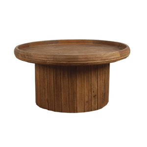 Mesa de centro ecológica de madera de mango macizo hecha a mano, almacenamiento de acabado Natural, muebles convertibles de construcción resistente para sala de estar - Product Image 2