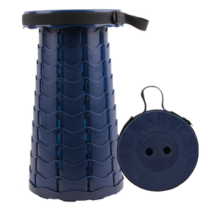 Sgabello pieghevole esterno portatile regolabile in altezza, sedia telescopica - Product Image 2