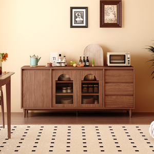 <span class=keywords><strong>Credenza</strong></span> Retrò Mid-Century di Lusso Minimalista Ecologica in Legno Massello, <span class=keywords><strong>Design</strong></span> KD per Sala da Pranzo e <span class=keywords><strong>Soggiorno</strong></span> - Product Image 3