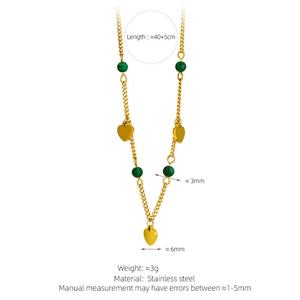 Collares Pequeños y Elegantes con Colgante de Corazón Chapado en Oro de 18k, Joyería Fina de Acero Inoxidable para Mujer - Product Image 3