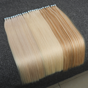 Extensions de cheveux naturels Remy vierges soyeux et lisses <span class=keywords><strong>en</strong></span> gros avec double bande adhésive, cheveux russes, longueur 18-<span class=keywords><strong>24</strong></span> pouces - Product Image 4