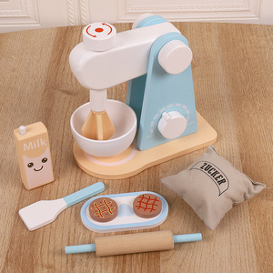 Juego de cocina de madera, juguetes de cocina simulados para niños de 2 a 4 años, juego educativo unisex, juego de simulación de electrodomésticos para el hogar - Product Image 2
