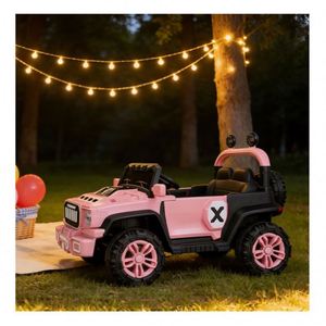 Kids Electric Ride-On Car 4 <b>Wheels</b> Quad 390 Motor 12V7Ah Battery App Steering USB Music Flash Beam Durable <b>Plastic</b> 2 to 4 Years - Product Image 5