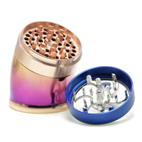 Broyeur de tabac manuel en alliage de Zinc, 63MM, accessoires pour fumer, Muller à main personnalisé, broyeur d'herbes