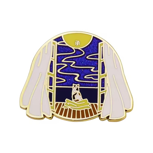 Broche en métal émaillé de haute qualité, design personnalisé, ailes d'ange populaires, badge - Product Image 5
