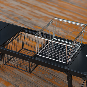 Outdoor Stainless Steel IGT Table Drain Basket 12L Capacity Modern Style <strong>Camping</strong> <strong>Unit</strong> Matching Accessory <strong>Storage</strong> Basket - Product Image 2