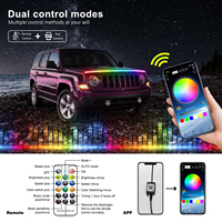 Tira de Luces LED para el Capó del Coche, Decoración Exterior, Flexible, Impermeable, Luz Diurna