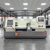 Torno CNC de Tipo Chino CK6163 con Cama Giratoria de 630 mm y Sistema CNC