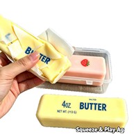 Bâtonnet de crème jaune best-seller, jouet en caoutchouc à rebond lent, super moelleux et doux, pour soulager le stress