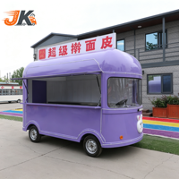 Camion de restauration mobile en acier inoxydable, kiosque entièrement équipé, chariots de vente au détail extérieurs pour bière, glaces et café, résistant à la rouille, idéal pour les zones côtières