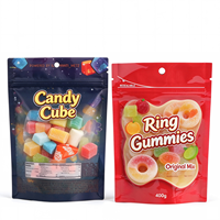 Emballages Mylar personnalisés résistants aux enfants, 1g, 3.5g, 7g, pochettes refermables découpées à la forme, anti-odeurs, pour la vente au détail de bonbons et friandises comestibles