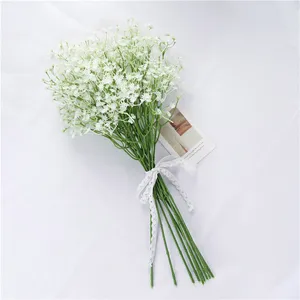 Buket Bunga Baby Breath Buatan, Bunga Gypsophila Palsu Dalam Jumlah Besar Putih untuk Dekorasi Pesta Rumah Mahkota Pernikahan