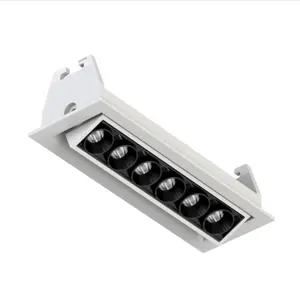 New 12 Wát Mini lõm có thể điều chỉnh tuyến tính Downlight nhà trong nhà LED lưới tản nhiệt đèn tại chỗ