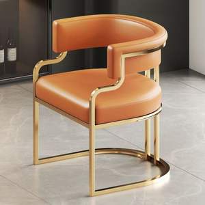 Light Luxury Dining <b>Chairs</b> Home Makeup <b>Chairs</b> Hotel Reception Sales Offices Negotiation for Sofas Nail Salon Backrests - Product Image 3