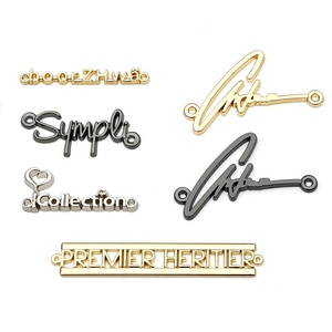 Chất lượng cao tùy chỉnh kim loại nhãn cho hàng may mặc tùy chỉnh thương hiệu Logo khắc tấm <span class=keywords><strong>tag</strong></span> - Product Image 2