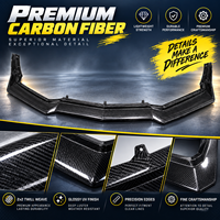 Lame de pare-chocs avant style CS avec canards pour Corvette C8, séparateurs d'angle avant, ailerons, accessoires de kit carrosserie, pièces automobiles