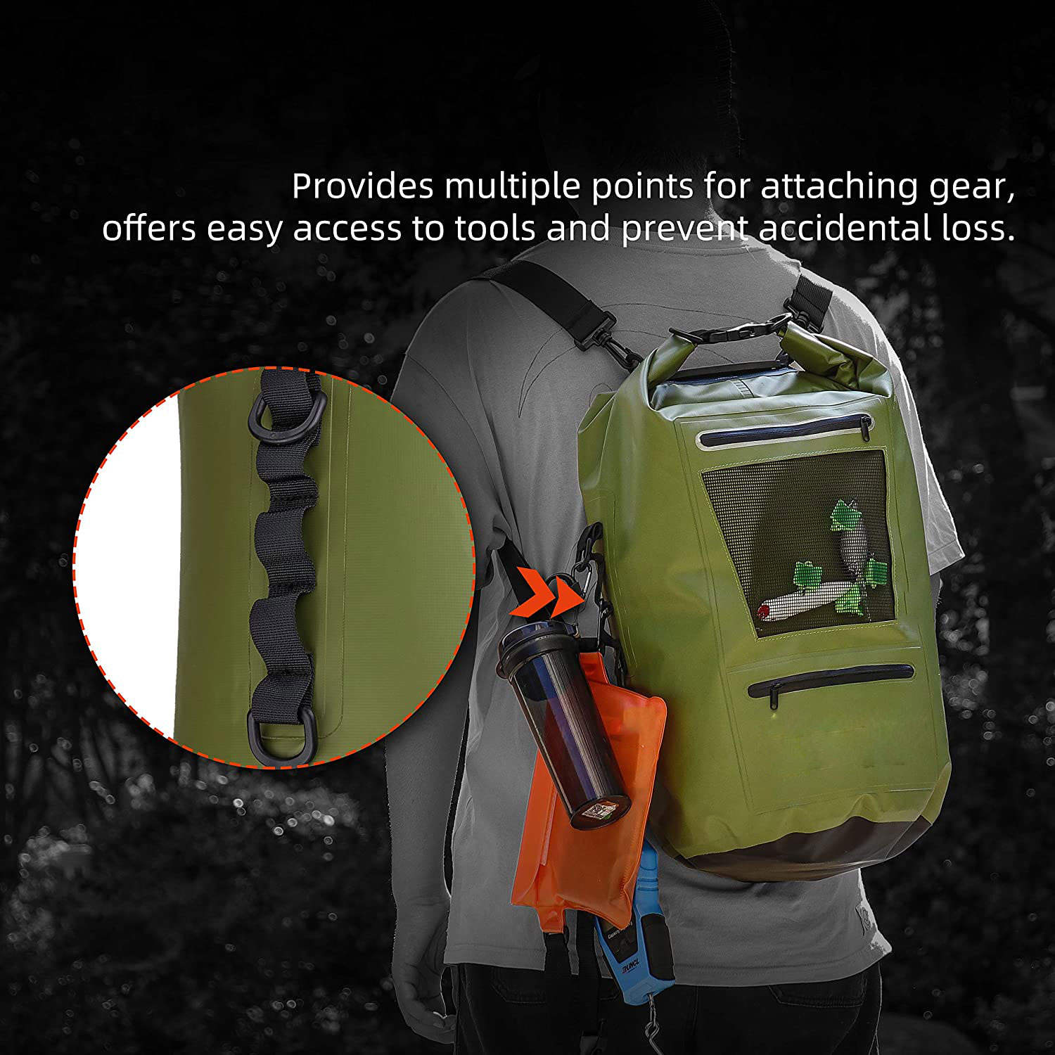 Waterproof Dry Bag Dry Compression Sack 10L Dry Backpack Kayaking Camping Fishing Surfing Rafting Dry Ice Bag