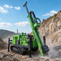 Foreuse de carottage portable à moteur diesel, 1000 m de profondeur, avec système entièrement hydraulique pour un forage rapide de minerai
