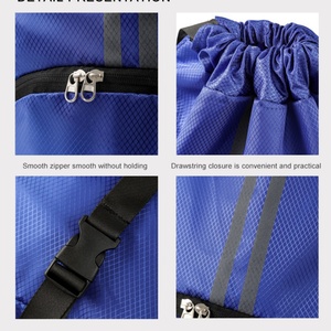 Mochila Deportiva Profesional Personalizada de Poliéster con Cordón y Cierre, con Logotipo Personalizado para Deportes o Compras - Product Image 3
